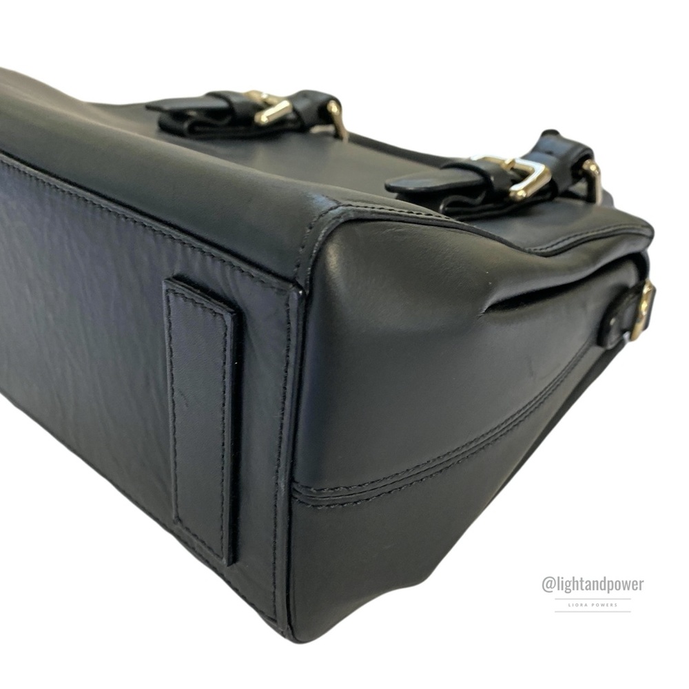 Giorgio Armani Black Calfskin Handbag EUC - Picture 13 of 16